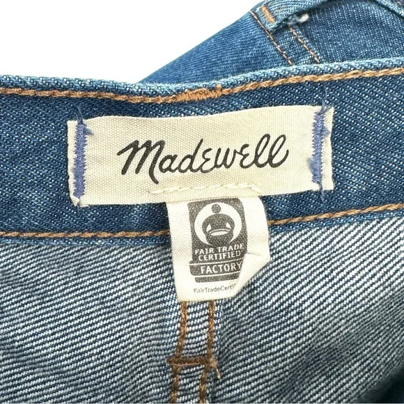 Madewell Baggy Straight Jeans in Dark Worn Indigo Wash sz 29 - Picture 8 of 13